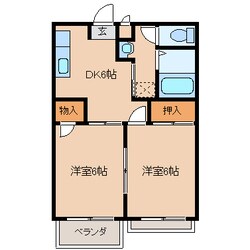 セピアハイツアラキＣの物件間取画像